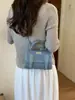 Bolso Cambridge Estilo Universitario Multiusos de Mezclilla de Nicho con Solapa, Bolso de Mano, Bolso Almohada, Nuevo Modelo 2026, Cruzado, Mochila, Bolso de Hombro Único