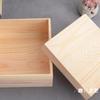 Cielo y Tierra Cubierta Caja de Madera de Pino Rectangular Cuadrada Moderna Minimalista Oficina Hogar Escritorio Almacenamiento de Misceláneas Caja de Madera