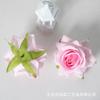 Flor Simulada Novo Veludo Elsa Canto Rosa Cabeça de Flor Decoração de Casamento Arranjo de Flores Parede de Flores Fabricante de Flores Artificiais Atacado