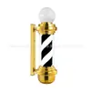Caja de luz para salón de belleza de fábrica Luz de bombilla cromada Salón de peluquería Barbería Luz de giro pared impermeable Poste de barbero