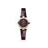 Reloj Vivian Rose Powder Reloj Rosa Oscuro Occidental Reloj de Cuarzo Saturno Banda de Acero Reloj para Mujer Pequeño Azul V Pequeño Reloj Dorado