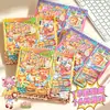 Livro de Adesivos Jogo Divertido de Desafio da Ziyi Aki para Crianças Artesanato Divertido DIY Livro Silencioso Brinquedo Alívio de Estresse Adesivos