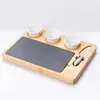 Tabla de quesos con cajón de venta caliente transfronteriza, Tabla de cortar de bambú, Tabla de cortar de queso de leche para el hogar de fábrica lista para usar