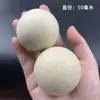 Bola redonda de madeira maciça cor de madeira original lótus não porosa bola redonda bola de madeira pintada acessórios DIY feitos à mão contas soltas redondas