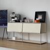 Gabinete auxiliar nórdico, gabinete auxiliar para apartamento pequeño, gabinete de almacenamiento para sala de estar, gabinete de revista simple, gabinete de almacenamiento para dormitorio, módulo de estantería combinado