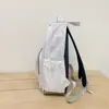 Mochila de Estilo Coreano con Tiras y Estrellas para Mujer, Gran Capacidad, Bloques de Color, Bolsa de Viaje para Estudiantes Universitarios, Mochila Ligera para el Campus