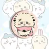 Jiyka wow chiikawa emblema de lata anime estudante desenho animado emblema de lata pingente de mochila escolar