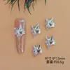 Nuevo Joyería de Arte de Uñas Starburst Estilo Caliente Lz Lujo Accesible Conservación del Color Exquisito Brillante Estrella de Cuatro Puntas Decoración de Uñas Fabricante