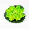 Flores de lótus artificiais, folhas de lótus e decorações falsas para lago, incluindo nenúfares de plástico e lagos de peixes, para oferendas budistas, com frete grátis