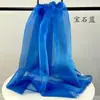Preço por metro pérola piscante luz brilhante organza de cristal tecido de malha rígida para modelagem tecido para roupas de casamento