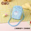 Nova bolsa oficial Sanrio para celular para mulheres, portátil e multifuncional, bolsa transversal fofa estilo coreano