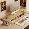 Soporte elevador para computadora de escritorio soporte para monitor base para pantalla de visualización estante de escritorio de oficina