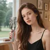 Peine para Masaje de Corona Alta Esponjosa, Peine de Costillas para Mujeres, Específicamente para Estilizar Cabello Largo y Cabello Rizado, Peine Princesa Ángel