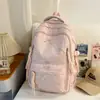 Mochilas Escolares de Aparência Sofisticada Estilo Japonês para Meninas, Grande Capacidade, Fofas, Conjunto de Três Peças de Mochilas Casuais para Viagem para Alunos do Ensino Fundamental, Médio e Universitário