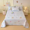 Conjunto de Colcha Matelassada e Fronhas de Algodão Lavado Veludo Leite de Alta Densidade para Uso Doméstico, Lençol Quente e Espesso Conjunto de Duas Peças para Estudantes