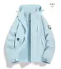 Chaqueta Nueva de Primavera 2025 para Pareja Chaqueta Casual con Capucha para Hombre con Sombrero Desmontable Ropa Exterior Impermeable y Cortavientos para Exteriores