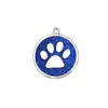 Colgante para Collar de Identificación Redondo con Forma de Garra de 30 mm de Diámetro, Aleación de Zinc para Mascotas Anti-Pérdida, Grabado Láser Disponible, en Stock