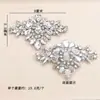 Atacado olho de cavalo gota d'água cristal de vidro diamante flor Flor adesivos termocolantes acessórios para gola de roupa bico de sapato acessórios de flor para sapato