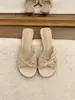 Primeiro Encontro com as Sandálias Slip-On de Renda Ondulada Estilo Francês para Mulheres, Novo Modelo de Verão com Laço, Perfeitas para Combinar com Vestidos