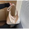 Bolsa Grande de Couro Macio para Mulheres 2025 Verão Nova Versátil Bolsa de Ombro Único com Corrente para Axila Bolsa Transversal para o Dia a Dia Bolsa Bolinho