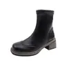 Colección nueva Otoño 2026: botines ajustados, botines cortos, botines de tacón alto, simples y modernos, tacones altos versátiles de punta cuadrada