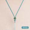 Colgante de jade de piña simple original cordón collar ajustable cuerda aleación cuentas de cola pareja fabricantes mayoreo