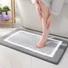 Alfombra de Piso de Color Sólido de Cachemira Imitación de Alta Venta, Felpudo Absorbente de Agua y Secado Rápido para Inodoro y Baño, Alfombra Antideslizante para Baño del Hogar