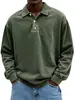 2025 Nueva Estación Independiente de Amazon Transfronteriza Camisa Casual para Hombre de Manga Larga con Botones y Cuello Camisero Camisa Polo