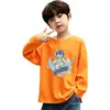 Camiseta base de algodón puro para niños, fina, para primavera y otoño, modelo nuevo 2026, camiseta de manga larga para niños súper elegante