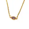 Collar de titanio y acero con circonita, estilo ins japonés y coreano, moderno, nicho, alta gama, para mujer, moda, temperamento, Joker, colgante de oro de 18k, venta al por mayor