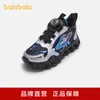 Sapatos Infantis Balabala, Tênis Esportivos Infantis, Tênis de Corrida Leves e Respiráveis de Malha para Meninos Primavera e Outono, Modernos, Confortáveis e Versáteis
