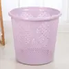 Cesta de Almacenamiento Redonda Grande de Plástico Cesta para Ropa Sucia del Hogar Moda Hueca Cesta Regalo Venta al por Mayor