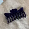 Pinza para el pelo de doble diente azul zafiro, mismo estilo que Rachel, para mujer con elegante peinado en la parte posterior de la cabeza, pinza de tiburón pequeña y mediana