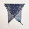 Pañuelo Paisley Vintage en Forma de Diamante para Mujer, Estilo de Nicho, Accesorio de Moda de Alta Gama para el Cuello, Bufanda, Pañuelo Pequeño, Cinta para el Cabello