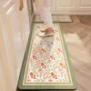 Alfombrilla de Piso de Tierra de Diatomeas Estilo Americano de Gama Alta Retro para Cocina, Alfombrilla Antideslizante Absorbente de Agua de Secado Rápido para el Hogar, Alfombra Resistente al Desgaste y a la Suciedad