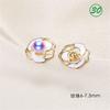[Accesorios] Aretes con Aguja de Plata S925, Monturas para Perlas, Accesorios para Perlas, Monturas para Aretes de Perlas, Base para Aretes al Mayoreo, Baño de Oro Real