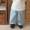 Talla única para todos~Pantalones básicos de algodón puro multicolor para otoño, ropa para bebés y niños pequeños, estilo coreano, versátiles, casuales, de pierna recta