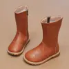 Botas de Nieve de Caña Alta para Niñas 2026 Invierno Nuevas Zapatos de Algodón Cálidos con Felpa para Niños Medianos y Grandes Botas de Caña Alta para Niñas
