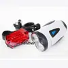 Kit de Luzes Dianteira e Traseira LED para Mountain Bike Equipamento de Ciclismo