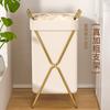Cesta para Ropa Sucia Hogar de Pie Plegable Cesta de Almacenamiento con Tapa Dormitorio Baño Inodoro Almacenamiento Ropa Sucia
