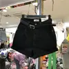Shorts de Moda de Mezclilla Gris Verano 2026 Nuevos de Cintura Alta Pierna Ancha Holgados Estilo Coreano Adelgazantes Línea A Pantalones Cortos