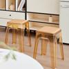 Banquito de Plástico con Cubierta Suave para el Hogar, Simple y Portátil, Silla de Comedor con Almacenamiento, Banquito Transparente, Apilable, Juego de Banquitos, Se Pueden Apilar