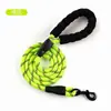 Suministros para mascotas nueva cuerda redonda de nailon reflectante perro mediano grande cuerda de tracción para perro al por mayor en stock cadena de cuerda para perro