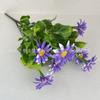 Plantas Artificiais Verdes Transfronteiriças, Camomila de 7 Ramos, Flores Artificiais Falsas, Pequenos Arranjos de Flores Margaridas, Flores de Plástico de Crisântemo de Espinafre Selvagem