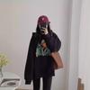 Sudadera con Capucha Negra Ropa Exterior para Mujer 2025 Nueva Primavera y Otoño Nicho Holgada Aspecto Adelgazante Chaqueta Espesa con Forro Polar para Mujer