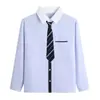 Conjunto de uniforme JK azul de estilo colegial de manga corta, apto tanto para niños como para niñas, uniforme de preparatoria, uniforme de clase, camisa, falda plisada, atuendo para actuación de graduación