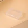 Caixa de embalagem retangular de plástico transparente PP com gancho, para guardar miçangas, itens pequenos, material de escritório e acessórios; caixinha com tampa flip-top