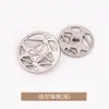 Botones Metálicos Huecos de Cinco Puntas Cosidos a Mano para Abrigos de Lana, Chaquetas, Trajes, Ropa Formal, Botones Dorados, Accesorios de Ropa