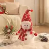 Decoração de boneco de neve de desenho animado de Natal boneca grande decoração de Natal layout de cena de vitrine de shopping