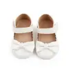 Zapatos de princesa para niña de 0 a 12 meses, zapatos poco profundos de cuero PU, suela de goma, zapatos para niños pequeños, zapatos para bebé al por mayor 2787